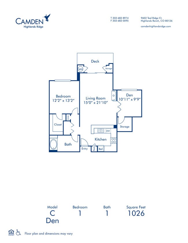 Floorplan - Camden Highlands Ridge