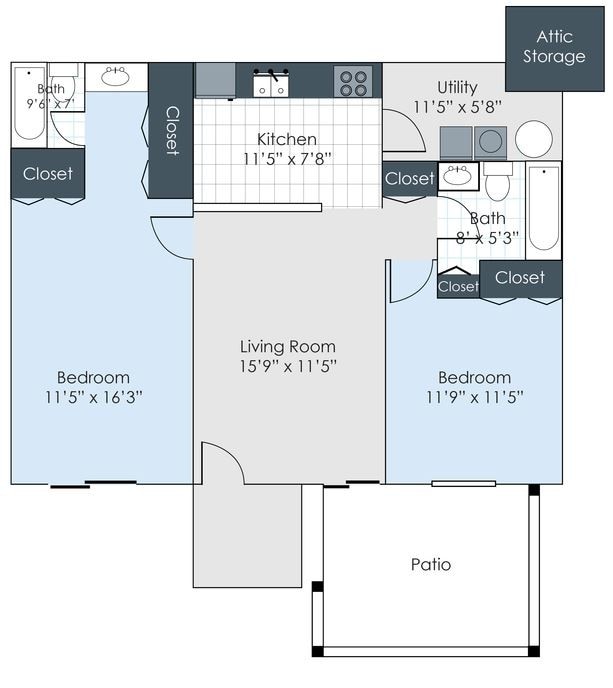 Floorplan - Greenglen Apts