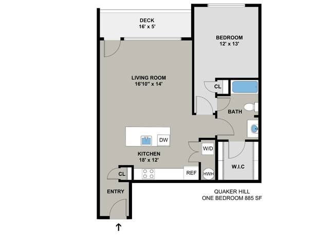 Quaker Hill 1BR/1BA - April 2023 Availability - Waterford Woods