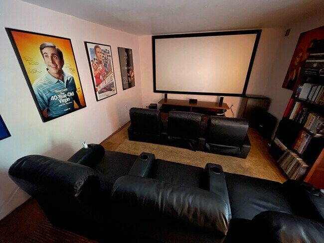 Large brown area rug to be removed; Renter may cover existing low pile flooring - 1240 Greenacre Ave