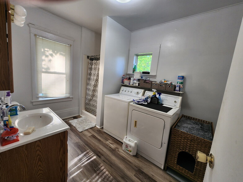 Bathroom includes full size washer and dryer. - 89 S Main St