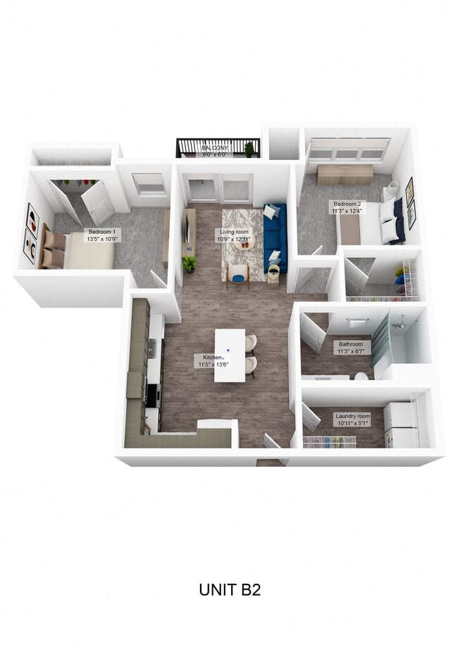 Floorplan - Oakdale Commons - 55+