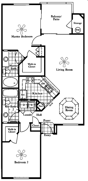 2BR/2BA - San Palmilla