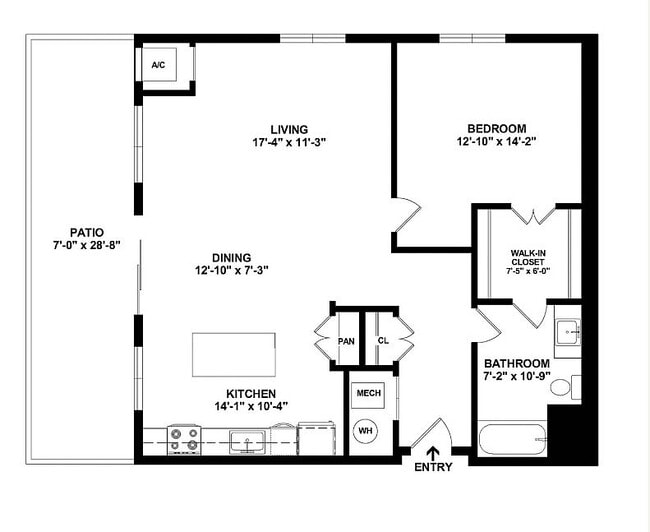 A9 Floorplan with Room Dimensions - Maple and Main