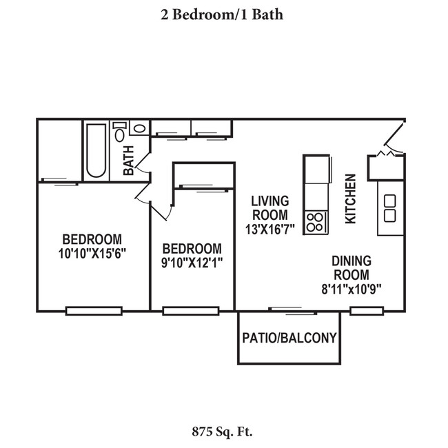 Floorplan - Sharondale Woods Apartments