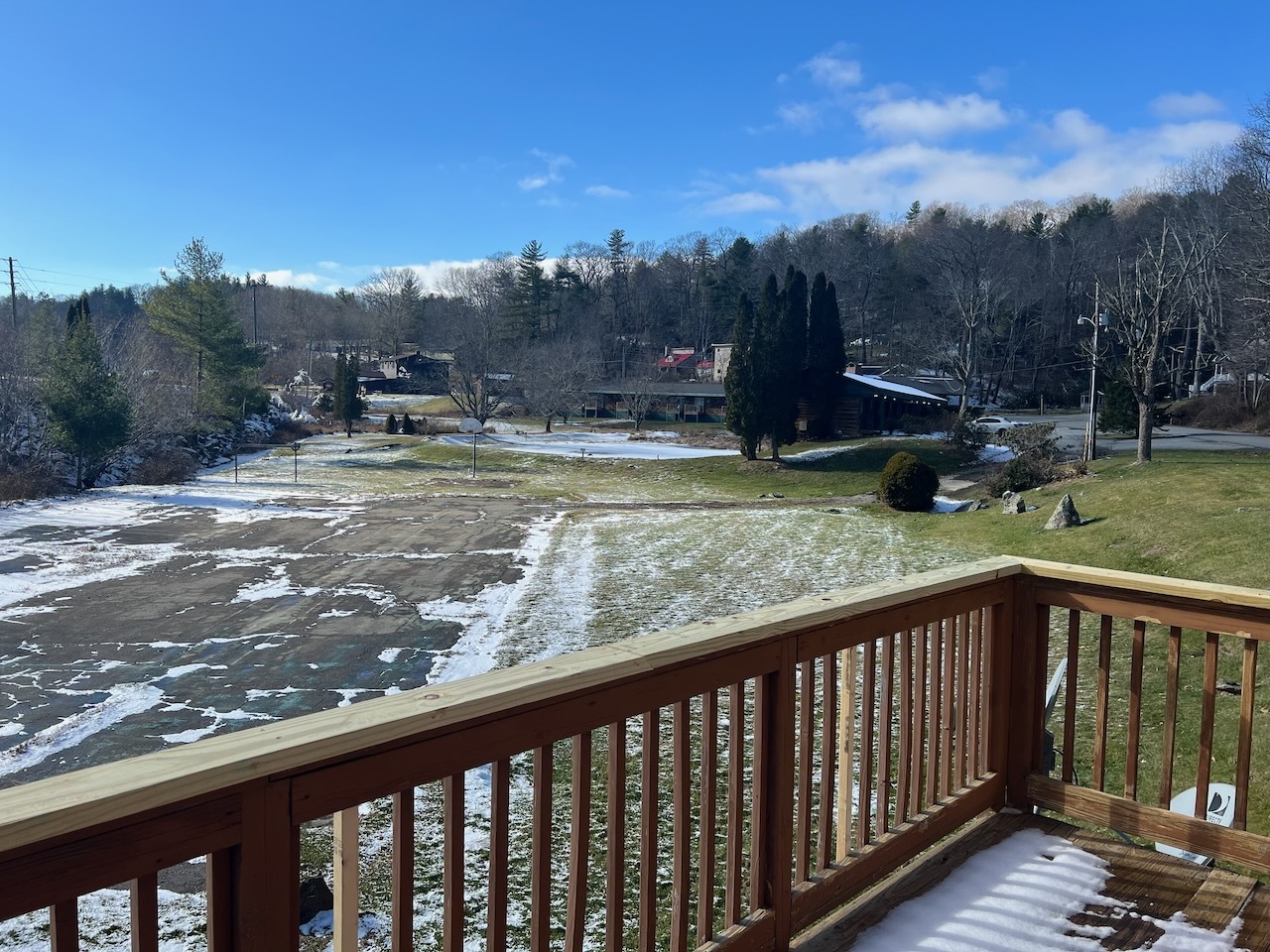 Winter View off Porch from Main Floor Bedrooms - 131 Old US Highway 321