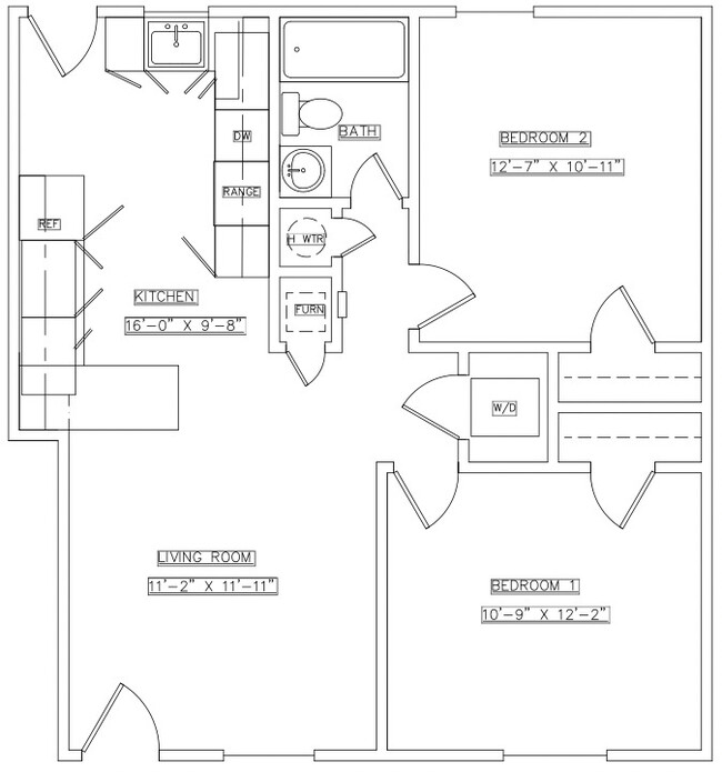 Garden Layout - 637 square feet - Camellia Decatur