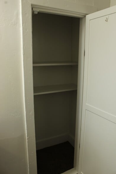The bathroom includes a large linen closet. - 1309-C Jones Avenue