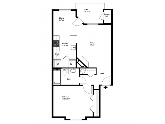 Copper - 1 Bedroom, 1 Bathroom - Avalon Park