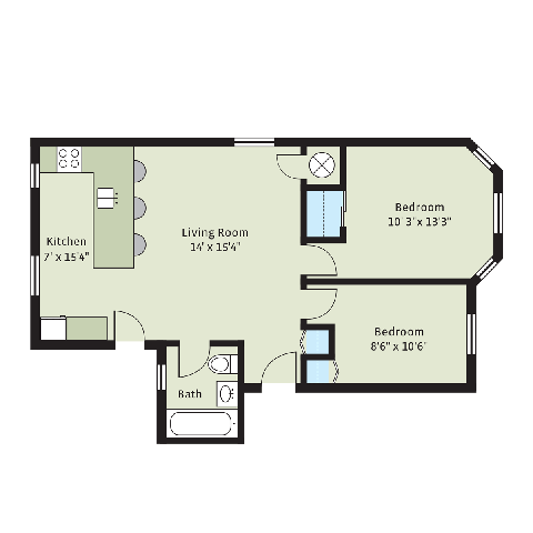 Floorplan - 5400-5406 S. Maryland Avenue