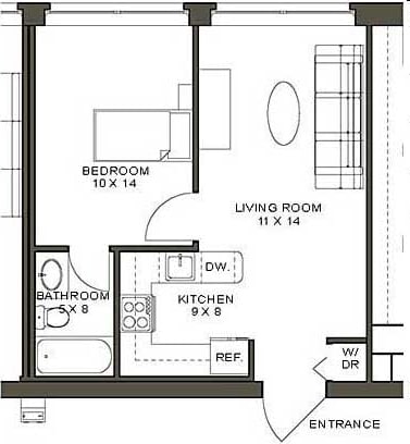 1BR/1BA - 257 Lafayette Center Lofts