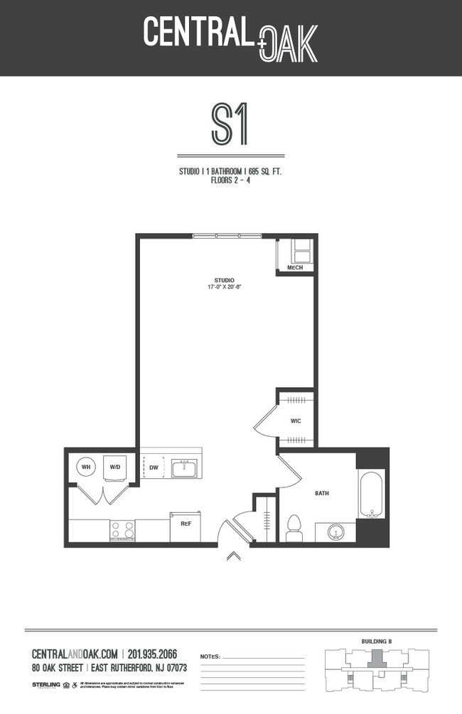 Floorplan - Central and Oak