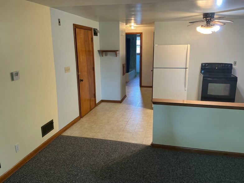 View from front room to kitchen and bath - 4210 S 22nd St