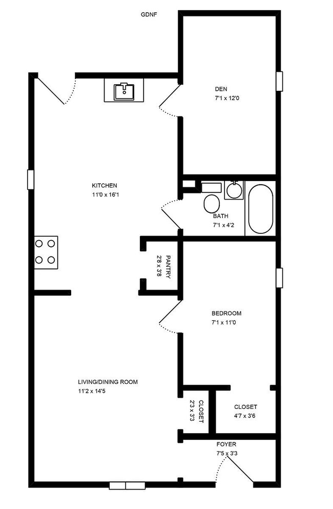 Floorplan - 1824 N Paulina