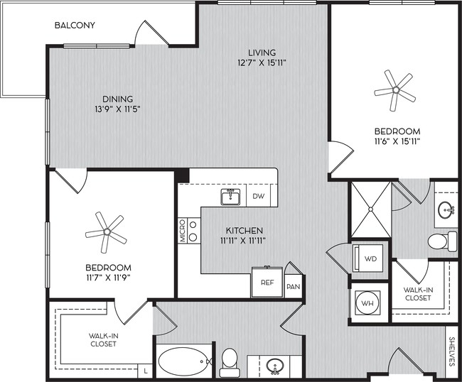 Floorplan - City View Vinings Apartments