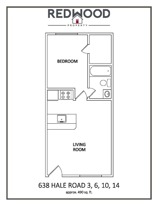 Floorplan - Beautifully updated one-bedroom apartments...