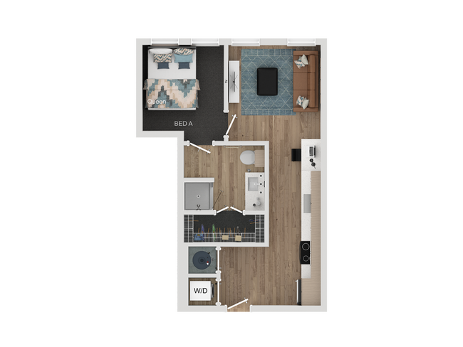 1BR/1BA - A3 - Lumen on Ninth