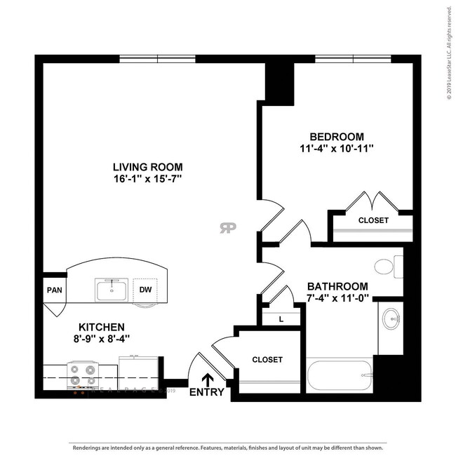 Floorplan - Curtain Lofts  1371