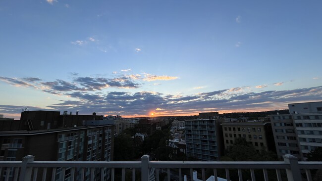 Sunset view from the roof - 1301 20th St NW