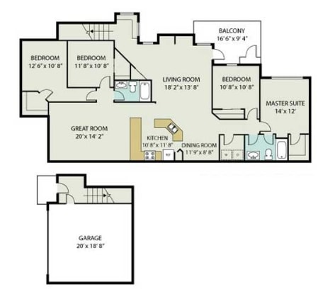 Floorplan - Inverness Apartments