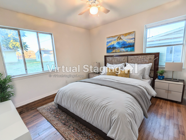 Virtual Staged Bedroom - 138 Evergreen Dr