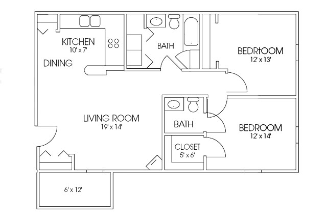 Floorplan - Timber Springs Apartments