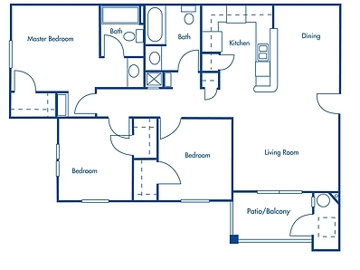 3BR/2BA - Arlington Creek Apartments