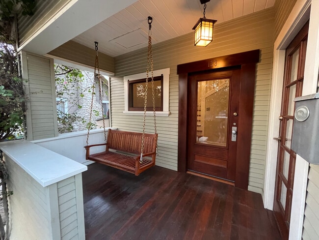 Front Porch with Swing - 133 E Avenue 42