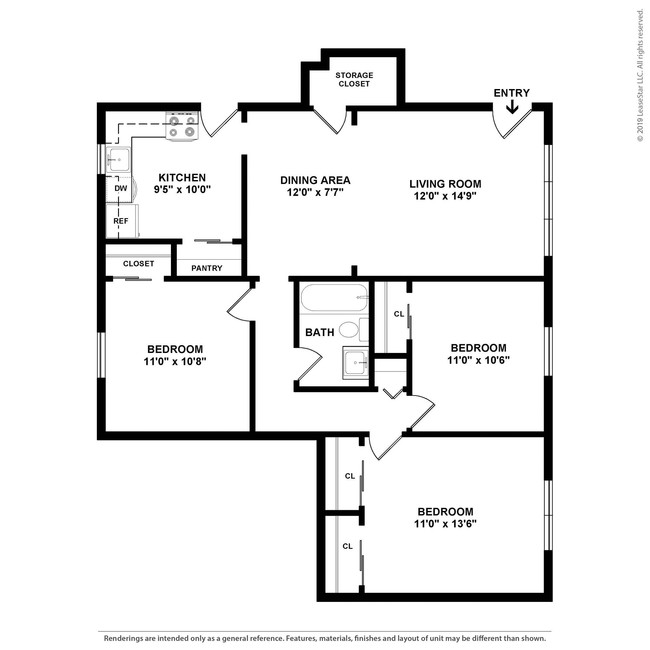 Floorplan - Landmark at Gayton Apartments