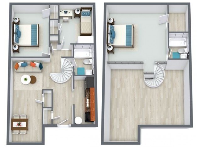 Redwood floorplan - Cedar Crest Apartments