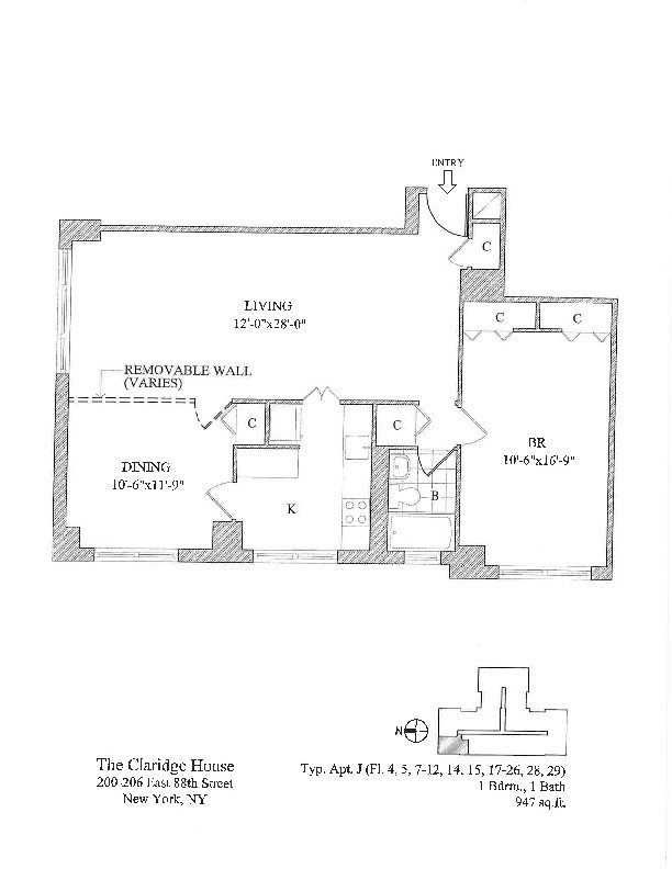 Floorplan - Claridge House