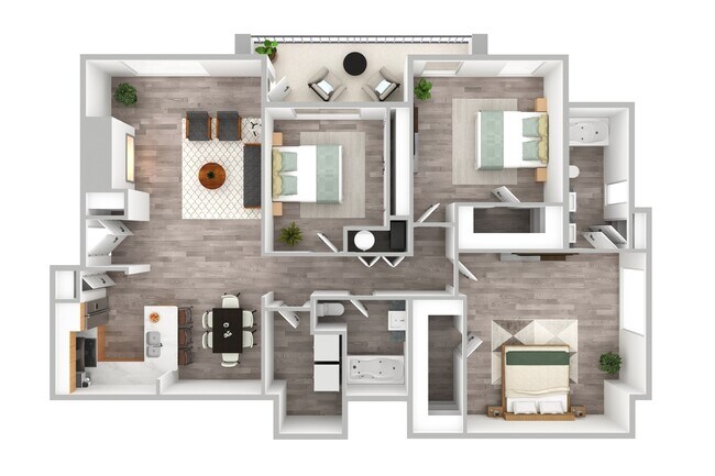 3 Bedroom | 2 Bath | 1530 SF - Avalon Oaks Apartments