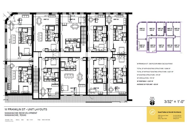 Residential Floor Plan - Downtown Waxahachie Lofts
