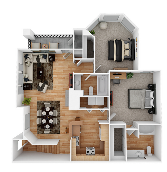 B1 Floor Plan - The Henry at Ranchstone