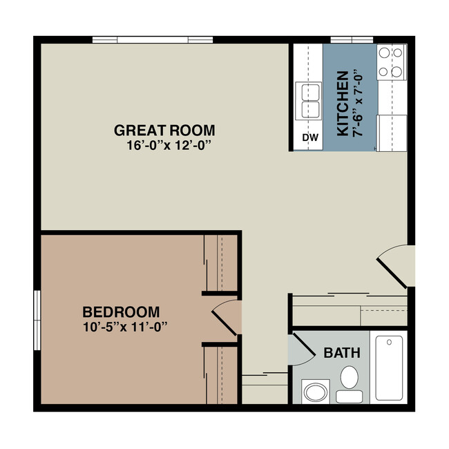 Floorplan - Lincoln Square Apartments