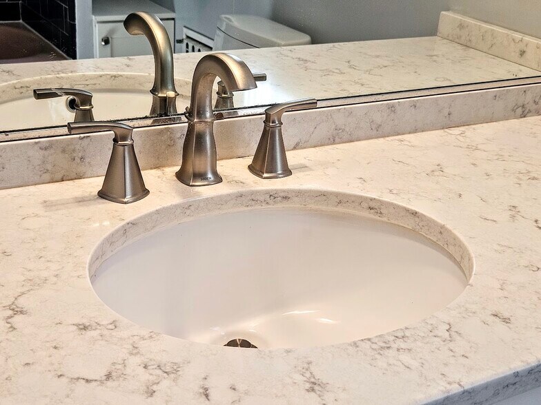 Bathroom skink with quartz counter - 30 Fairfield Ave