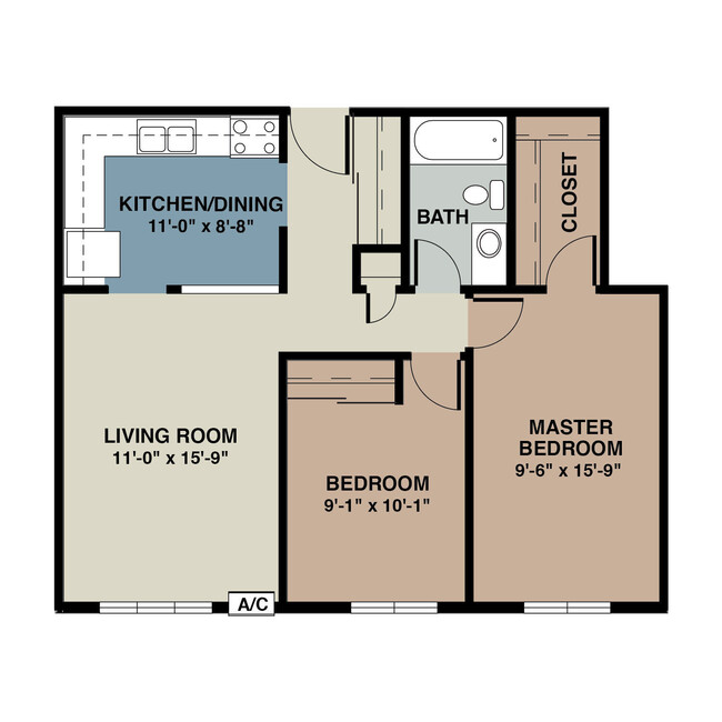 Floorplan - Pheasant Ridge Apartments