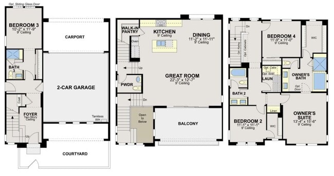 Building Photo - 3 Story 4 Bedroom 3.5 Bath Home in Del Sur...