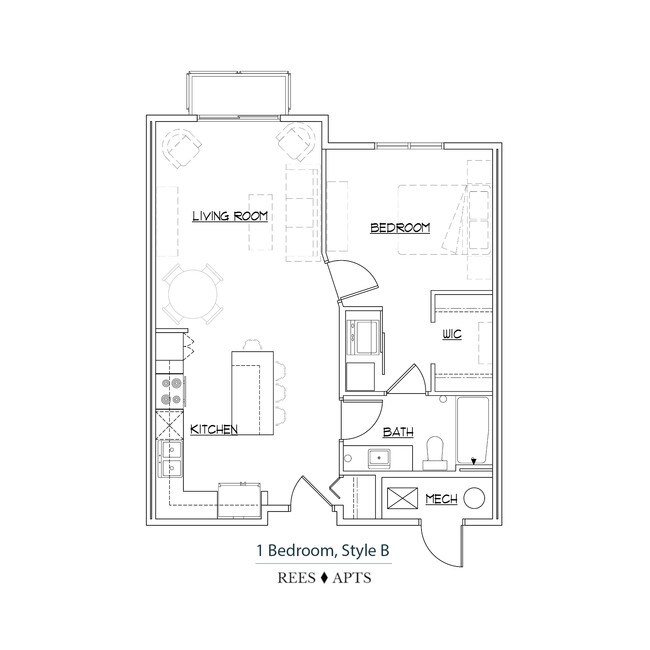 Floorplan - Rees Apartments