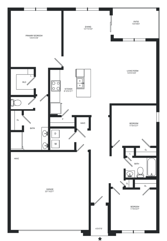 Floorplan - Peace River Landing Rental Homes