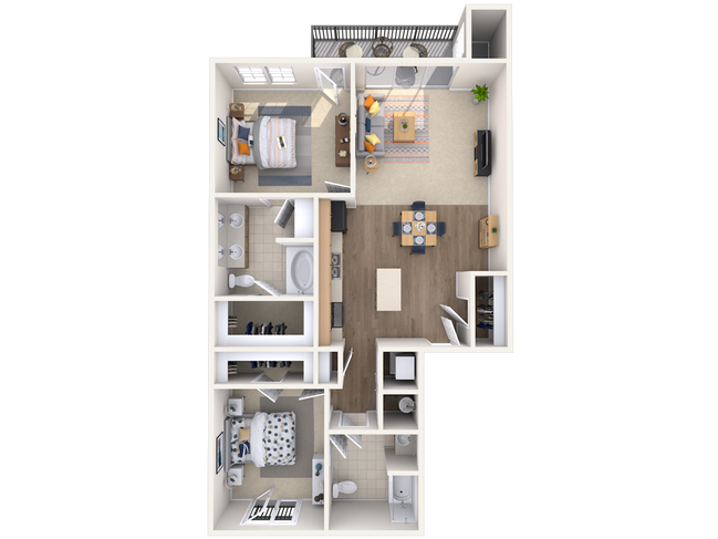 Floorplan - Lake Vista Apartments