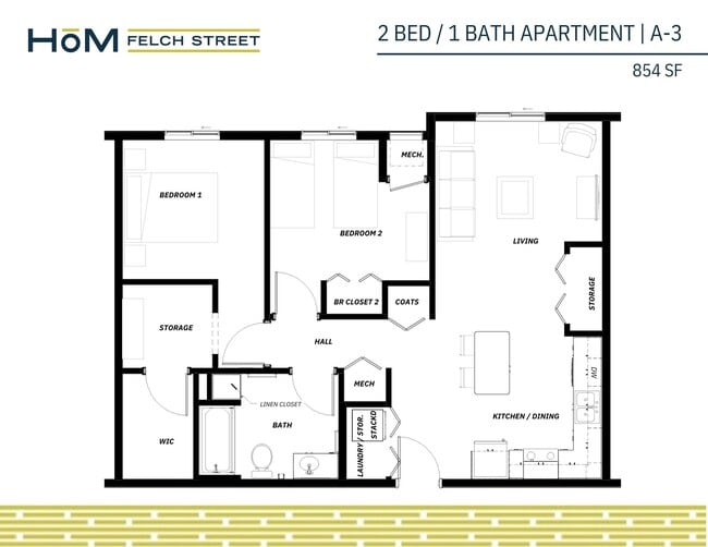Floorplan - HoM Flats at Felch Street