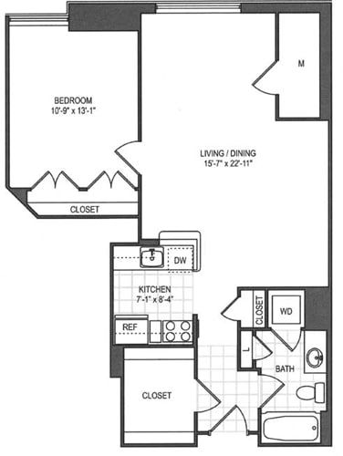 Floorplan - The Prime at Arlington Courthouse