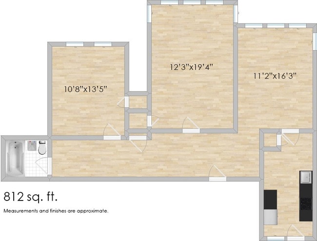 Floorplan - 1348-1352 N. Austin Blvd. and 7-9 Greenfield St.