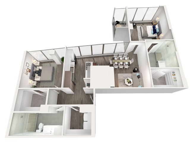 C9A The Victoria 1398 sq ft (Unit 4006) 2-2 - Aspire Post Oak