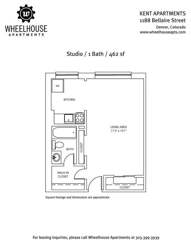 Studio - Kent Apartments