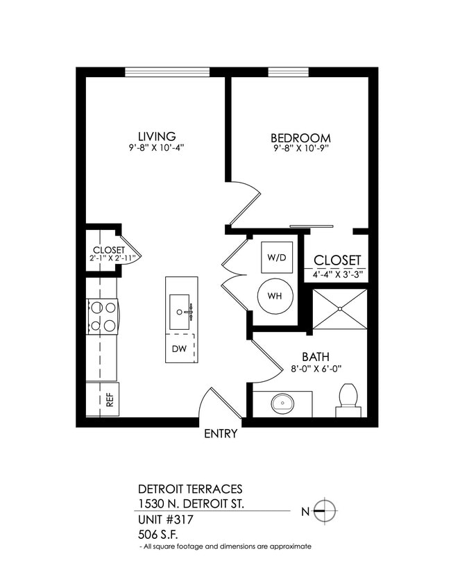 Floorplan - Detroit Terraces