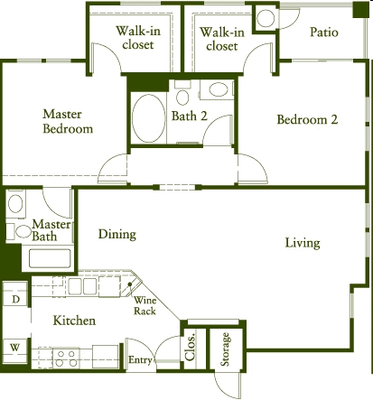 2BR/2BA - Montrachet Apartments