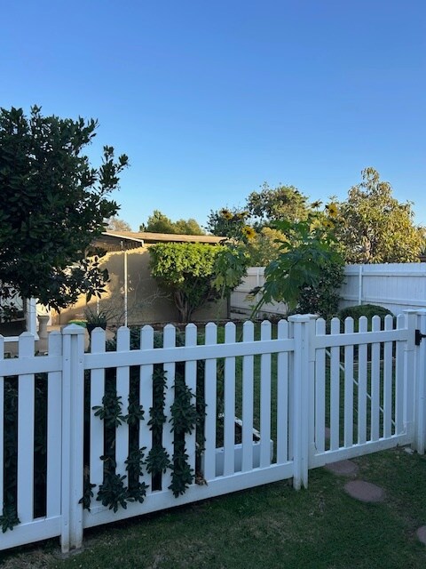 Fenced yard - 3731 Lewis Ave