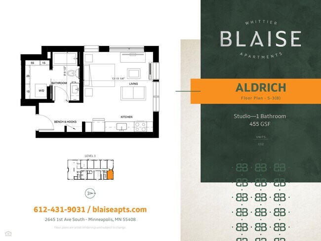 Floorplan - Blaise Apartments
